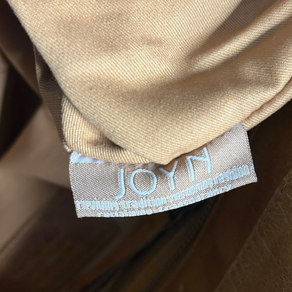 Handmade Recycled Leather Large Floral Tote Bag by Joyn - Picture 6 of 7
